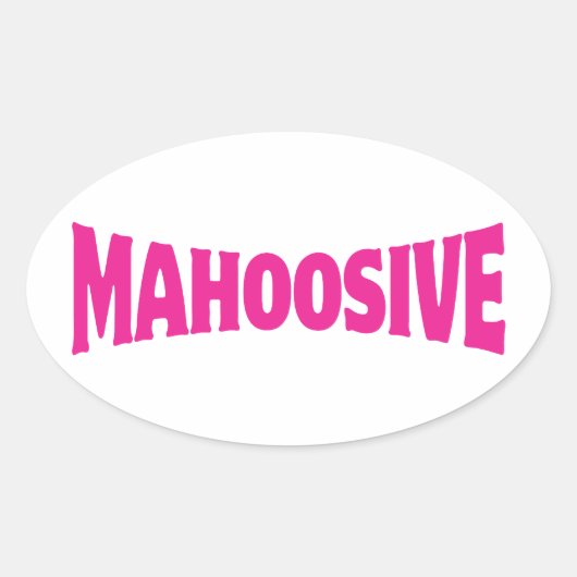 MAHOOSIEF OVALE STICKER (Voorkant)