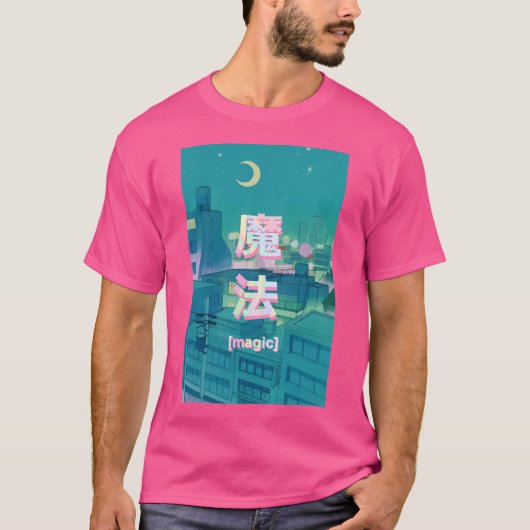 Mahou Night Anime Sky T-shirt (Voorkant)