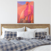 Mahout en Elephant Canvas Afdruk (Insitu (Slaapkamer))