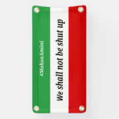 MahsaAmini - We zullen geen banner uit de mond hou (Verticaal)