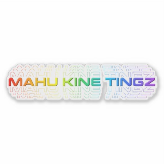 Mahukinetingz Sticker (Voorkant)