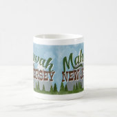 Mahwah New Jersey Fun Retro Snowy Mountains Koffiemok (Center)