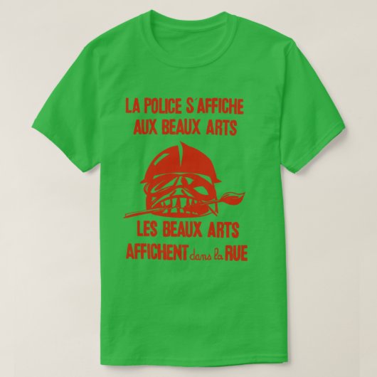 Mai 68 Rellen in Parijs T-shirt (Design voorkant)
