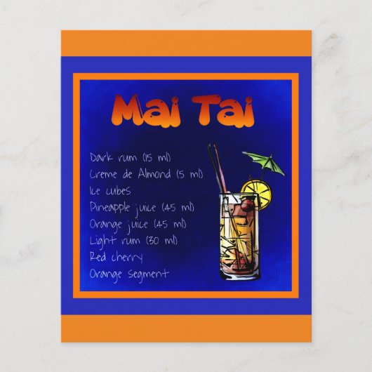 mai-tai-854531 MAI TAI RECIPE ALCOHOLIC BEVERAGES Flyer (Voorkant)
