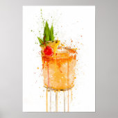 Mai Tai Cocktail Poster (Voorkant)