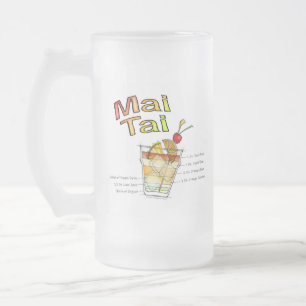 MAI TAI COCKTAIL RECEPT KUNST MATGLAS BIERPUL