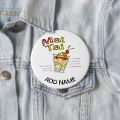 MAI TAI COCKTAIL RECEPT KUNST RONDE BUTTON 4,0 CM (In situ)