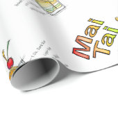 MAI TAI COCKTAIL RECIPE ART CADEAUPAPIER (Rol Hoek)