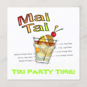MAI TAI COCKTAIL RECIPE ART KAART