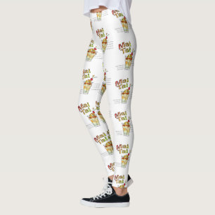 MAI TAI COCKTAIL RECIPE ART LEGGINGS