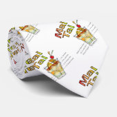 MAI TAI COCKTAIL RECIPE ART (MIJN STROPDAS!) STROPDAS (Opgerold)