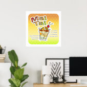 MAI TAI COCKTAIL RECIPE ART POSTERS & PRINTS (Thuiskantoor)