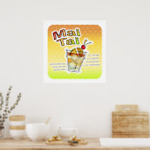 MAI TAI COCKTAIL RECIPE ART POSTERS & PRINTS (Keuken)