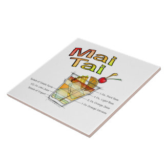 MAI TAI COCKTAIL RECIPE ART TEGELTJE