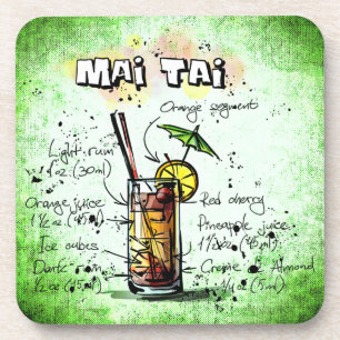 Mai Tai Drink Recipe Bier Onderzetter