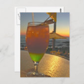 Mai Tai Sunset Briefkaart (Voorkant / Achterkant)