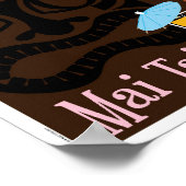Mai Tai Tiki Bar Cocktail Poster (Hoek)
