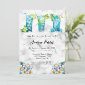 Mai Tai voor de bruid om te douchen Kaart (Staand voorkant)