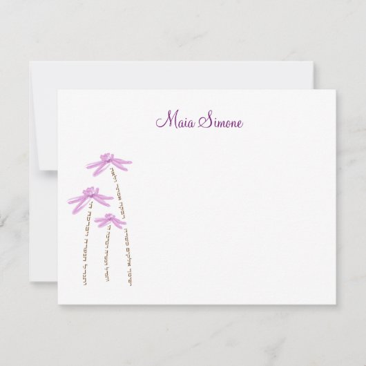 Maia Custom Bedankt Notitiekaartje (Voorkant)