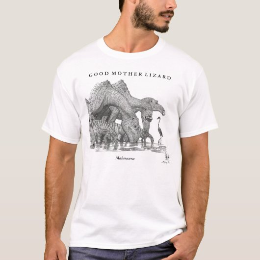 Maiasaura dinosaur shirt Gregory Paul (Voorkant)