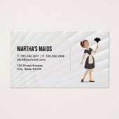 Maid Cleaner met Duster Visitekaartje (Voorkant)