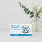 Maid | Cleaner Tool Equipment Visitekaartje (Staand voorkant)