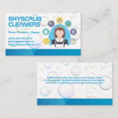 Maid | Cleaner Tool Equipment Visitekaartje (Voorkant / Achterkant)