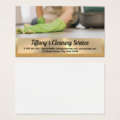 Maid Cleaning Floor | Goud metaal Visitekaartje (Voorkant /achterkant)