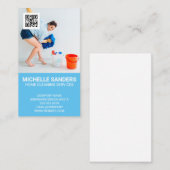 Maid Cleaning Gelukkig | QR-code Visitekaartje (Voorkant / Achterkant)