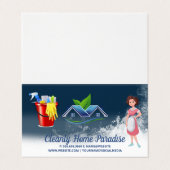 Maid Cleaning House and Cleaning Supplies Visitekaartje (Buitenkant ongevouwen)