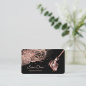 Maid Cleaning House Mousserend roos Gold Business  Visitekaartje (Staand voorkant)