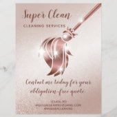 Maid Cleaning House Mousserend Roos Gold Flyer (Achterkant)