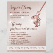 Maid Cleaning House Mousserend Roos Gold Flyer (Voorkant)