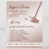 Maid Cleaning House Mousserend Roos Gold Flyer (Voorkant)