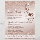 Maid Cleaning House Mousserend Roos Gold Flyer (Voorkant)