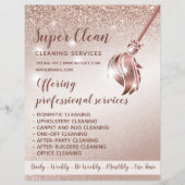 Maid Cleaning House Mousserend Roos Gold Flyer (Voorkant)