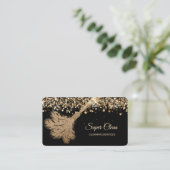 Maid Cleaning House Mousserend roos gold Visitekaartje (Staand voorkant)