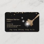 Maid Cleaning House Mousserend roos gold Visitekaartje (Achterkant)