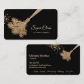 Maid Cleaning House Mousserend roos gold Visitekaartje (Voorkant / Achterkant)