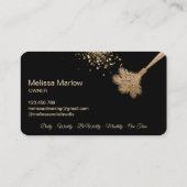 Maid Cleaning House Mousserend roos gold Visitekaartje (Achterkant)