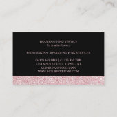 Maid Cleaning House Mousserend roos gold Visitekaartje (Achterkant)