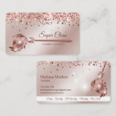 Maid Cleaning House Mousserend roos gold Visitekaartje (Voorkant / Achterkant)