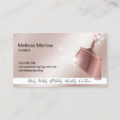 Maid Cleaning House Mousserend roos gold Visitekaartje (Achterkant)