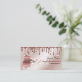 Maid Cleaning House Mousserend roos gold Visitekaartje (Staand voorkant)