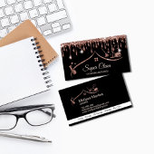 Maid Cleaning House Mousserend roos gold Visitekaartje