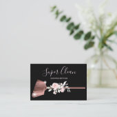 Maid Cleaning House Mousserend roos gold Visitekaartje (Staand voorkant)