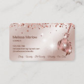 Maid Cleaning House Mousserend roos gold Visitekaartje (Achterkant)