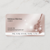 Maid Cleaning House Mousserend roos gold Visitekaartje (Achterkant)