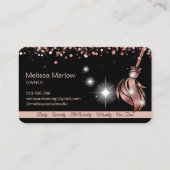 Maid Cleaning House Mousserend roos gold Visitekaartje (Achterkant)