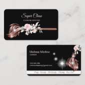 Maid Cleaning House Mousserend roos gold Visitekaartje (Voorkant / Achterkant)